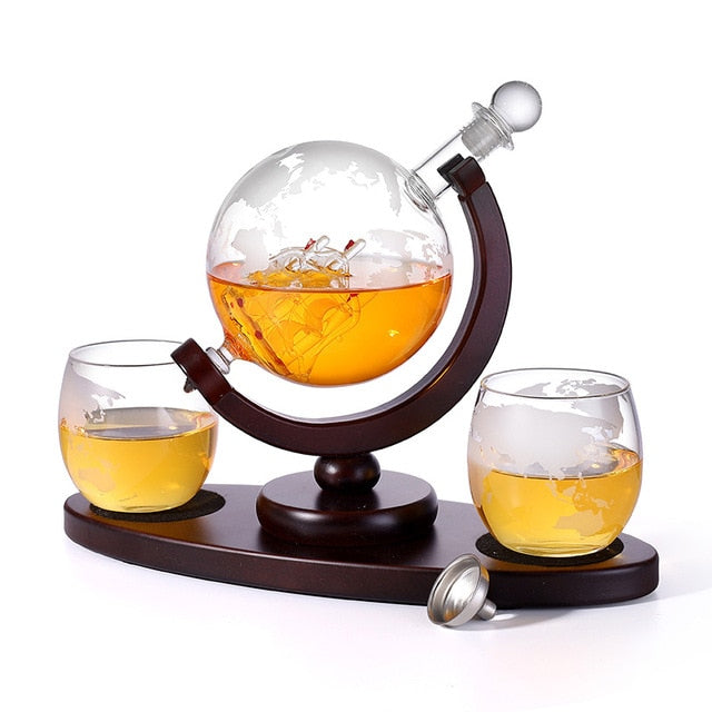 Decanter Globe & Glass Set